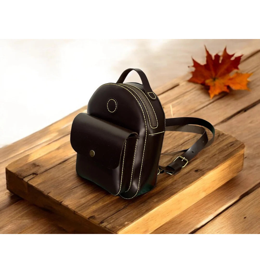 Leather Backpack PDF Pattern – DIY Handmade Women’s Backpack Digital Template